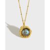 Yellow Gold & White Crystal