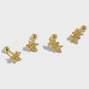 Double Starfish & Yellow Gold